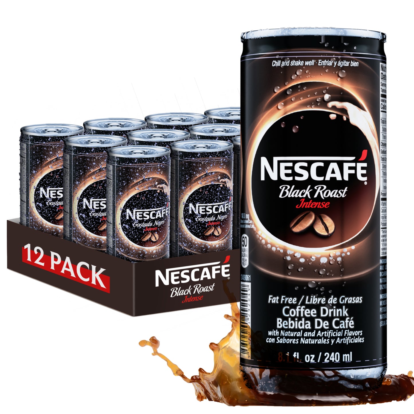 Nestle Nescafe Iced Coffee Drinks (Black Roast Flavor)