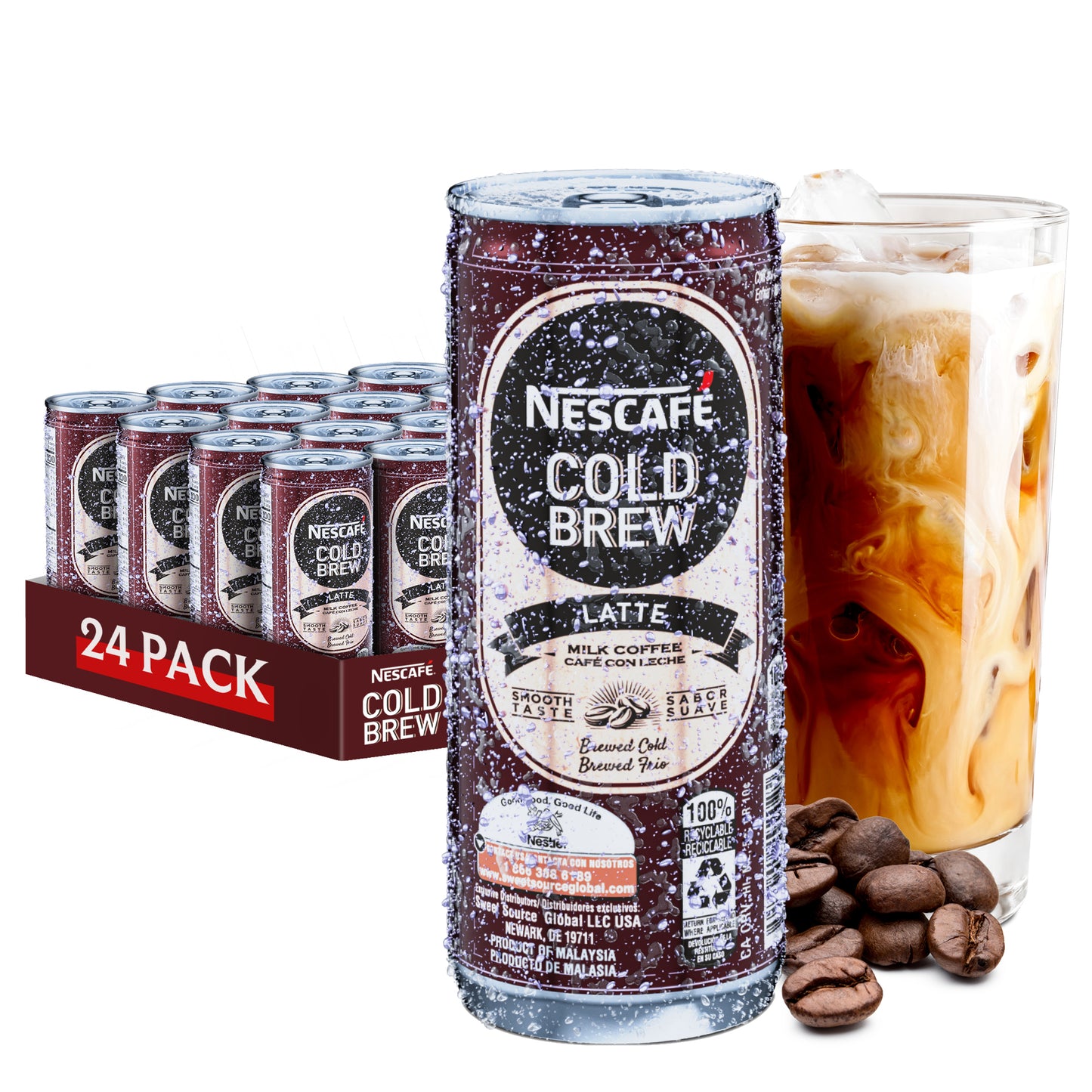 Nestle Nescafe Iced Coffee Drinks (Cold Brew Latte Flavor)