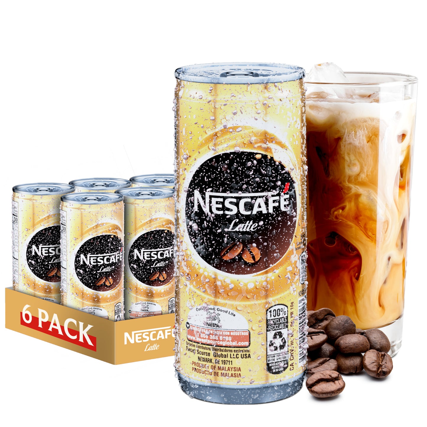 Nestle Nescafe Iced Coffee Drinks (Latte Flavor)