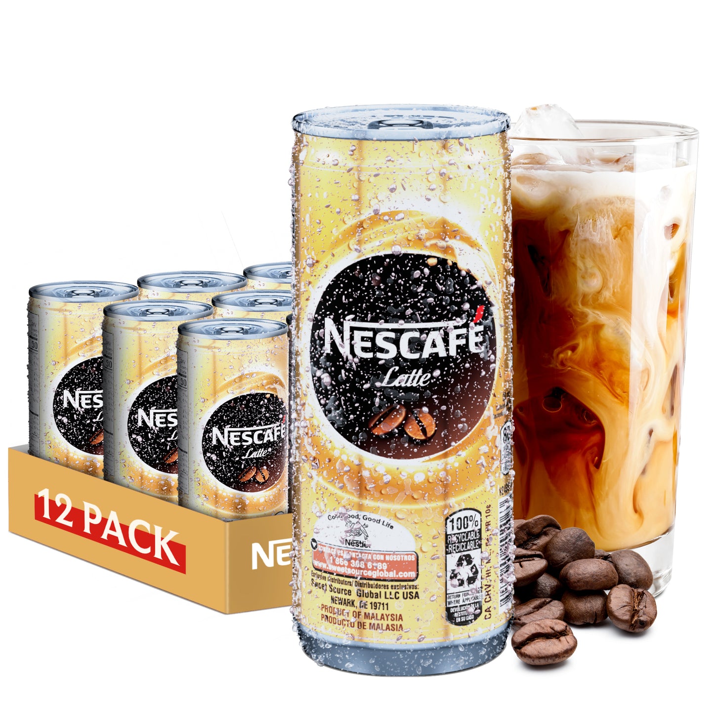 Nestle Nescafe Iced Coffee Drinks (Latte Flavor)