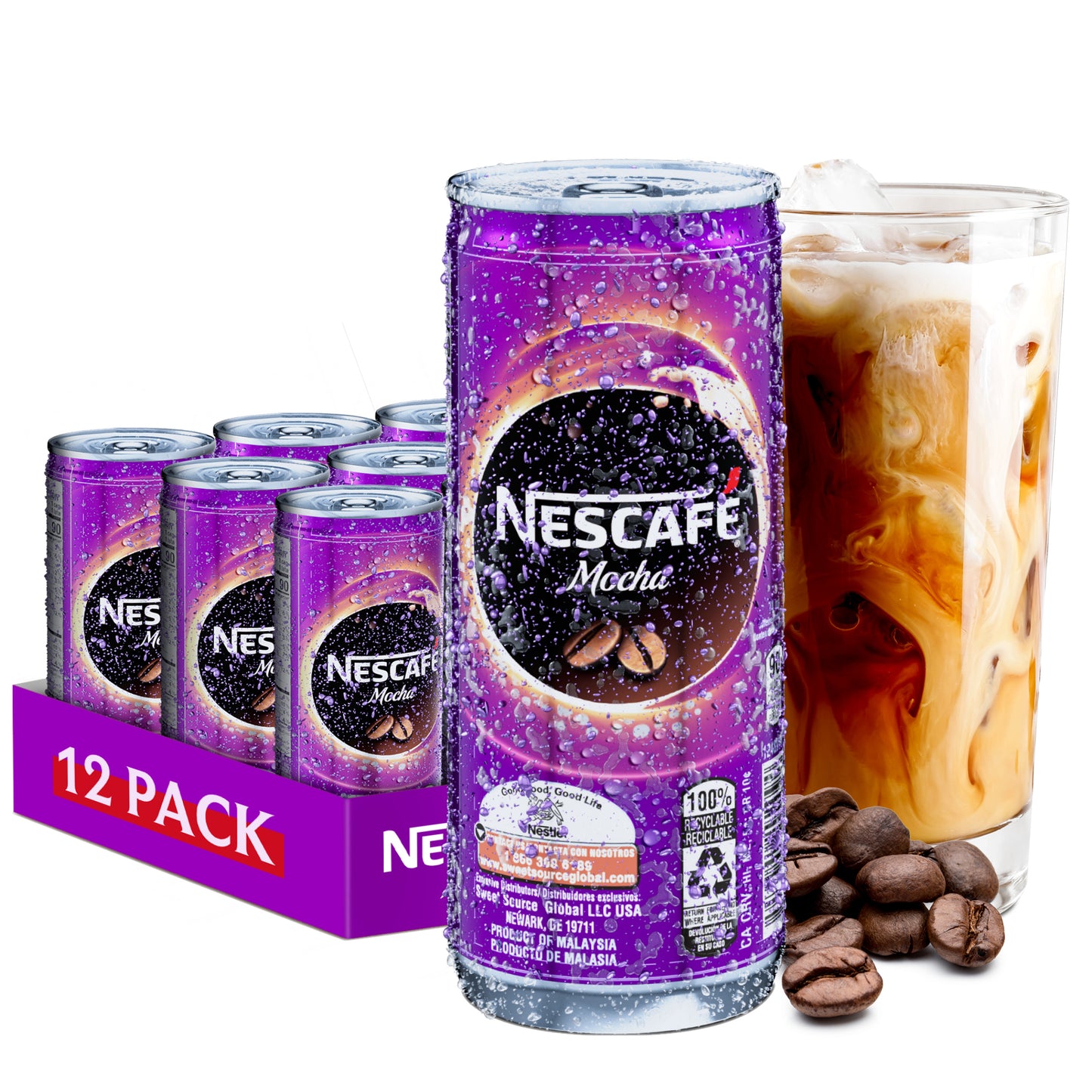 Nestle Nescafe Iced Coffee Drinks (Mocha Flavor)